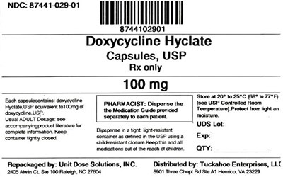 Doxycycline Hyclate 100 mg (8744102901 Doxycycline Hyclate 100 mg)
